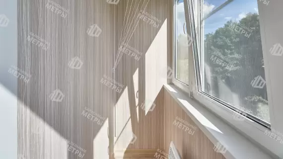 Отделка балкона МДФ с утеплением и остеклением