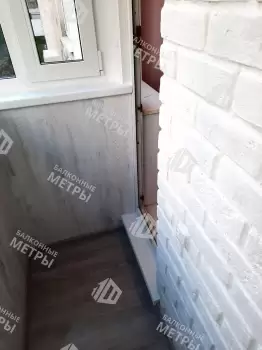 Отделка и остекление Г-образного балкона Отделка и остекление Г-образного балкона