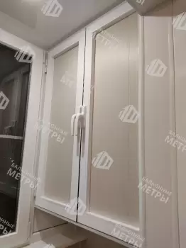 Установка на балконе трёх шкафов